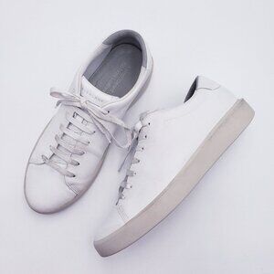 Everlane The ReLeather Tennis Shoe Sneaker White‎ Leather  Womens 12.5 Mens 10.5